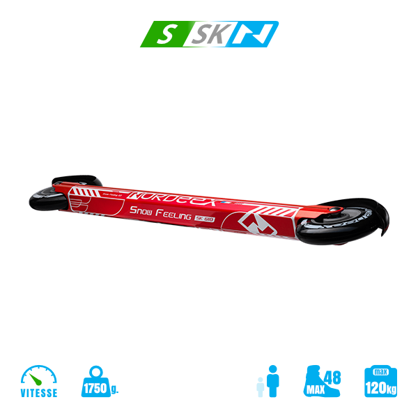 Ski-Roues Nordeex - Snow Feeling Skating 610 Grey / Rouge