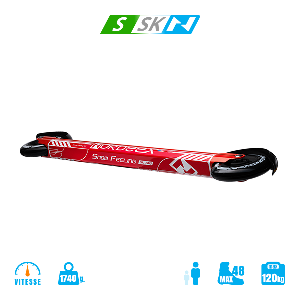 Ski-Roues Nordeex - Snow Feeling Skating 610 Black / Rouge