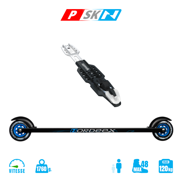Ski-Roues Nordeex - Perform Slow Skating 650 Blue Avec Fixations
